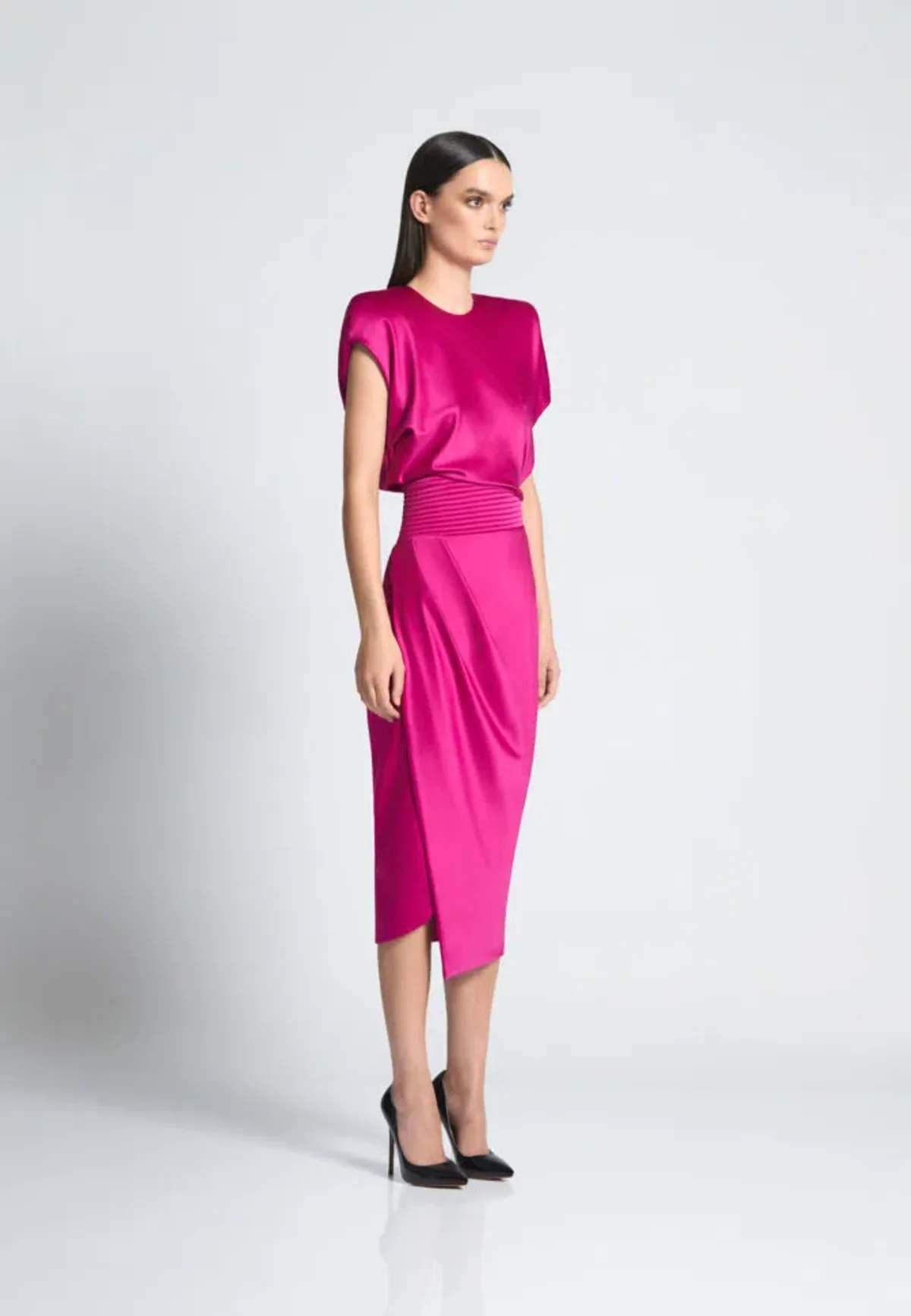 Zhivago Bondi Midi Dress Fuschia Size 12 - Image 3