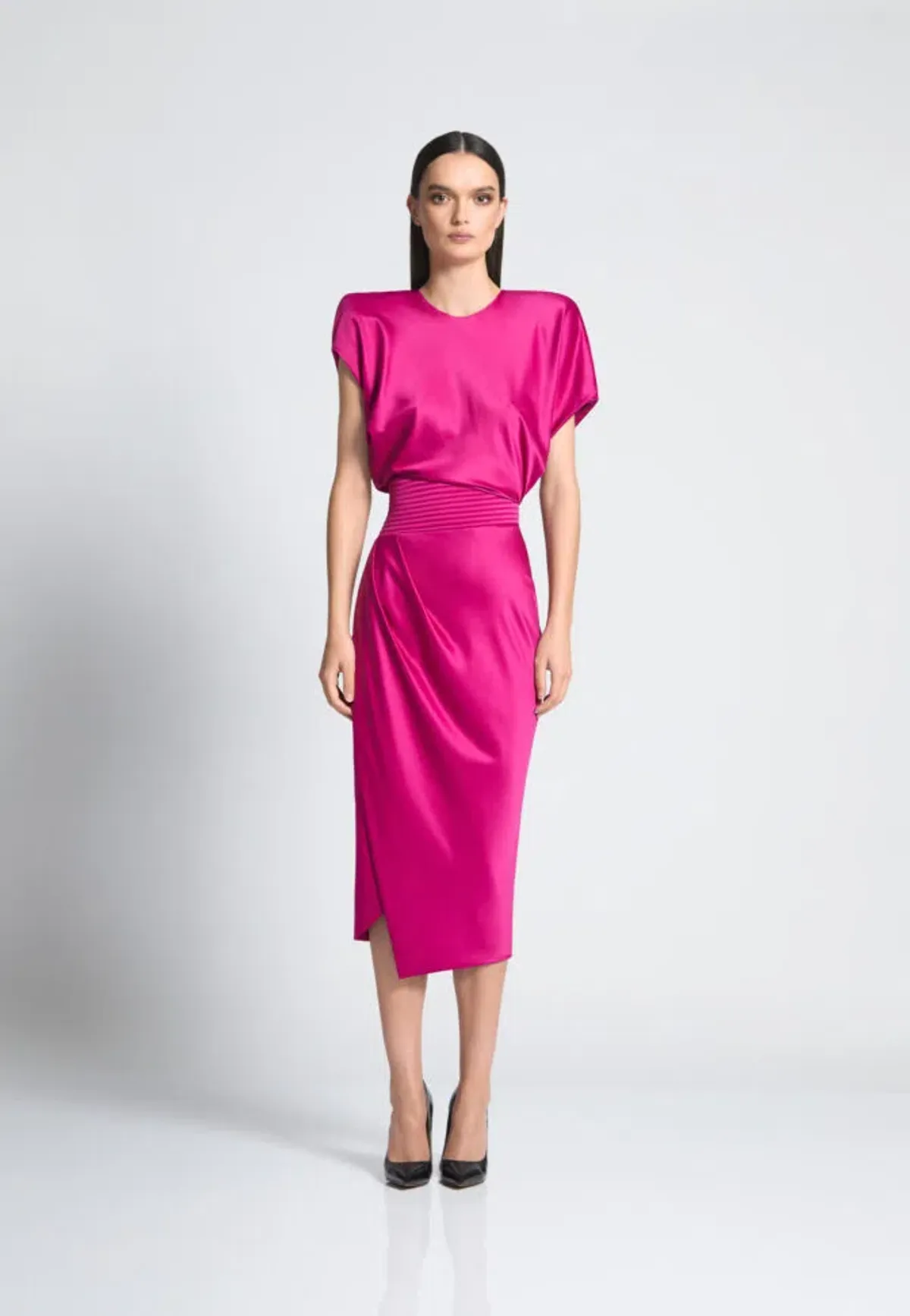 Zhivago Bondi Midi Dress Fuschia Size 12 - Image 1