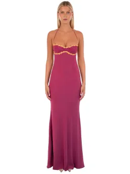 I Am Delilah Delilah Maxi Dress Wine Size 8 / S for rent on The Volte - image 1