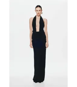 Misha Vanessa Maxi Dress Black Size AU 10 for rent on The Volte - image 1