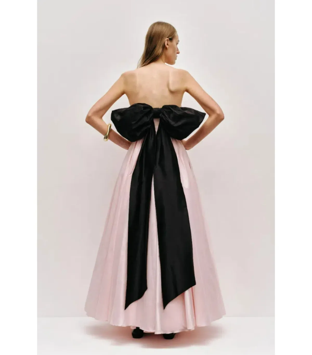 Aje Thea Gown Maxi Dress in Pink Tint/ Black Size AU 12 - Image 2