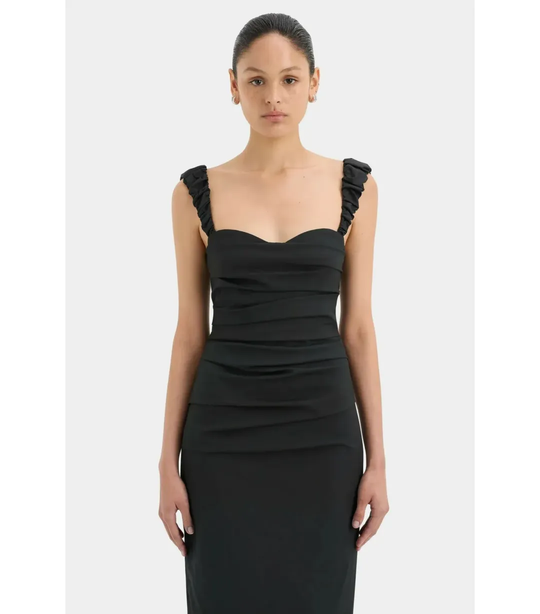 Sir the Label Azul Balconette Maxi Gown Black Size 1 / AU 8 for rent on The Volte - main image