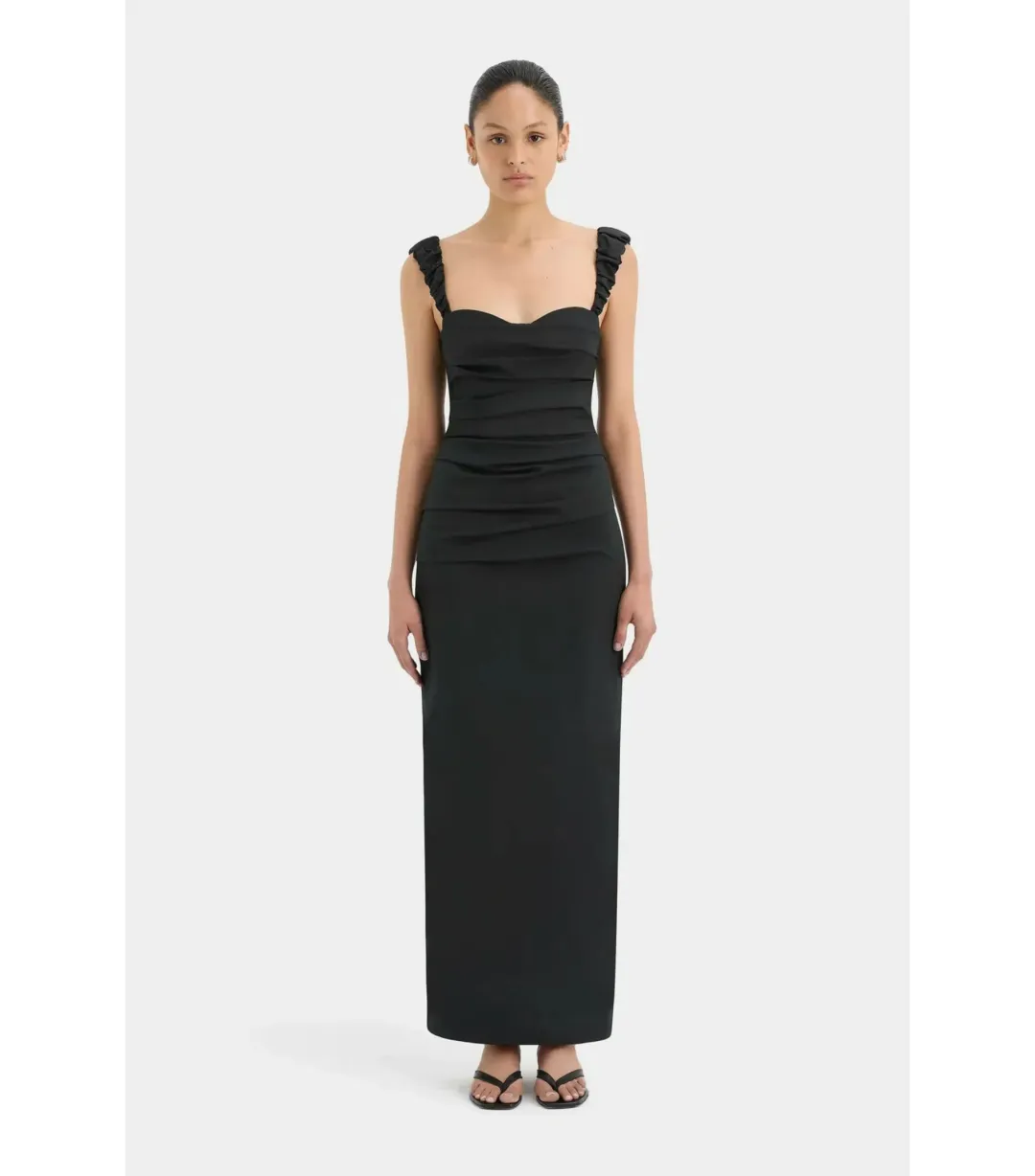 Sir the Label Azul Balconette Maxi Gown Black Size 1 / AU 8 for rent on The Volte - main image