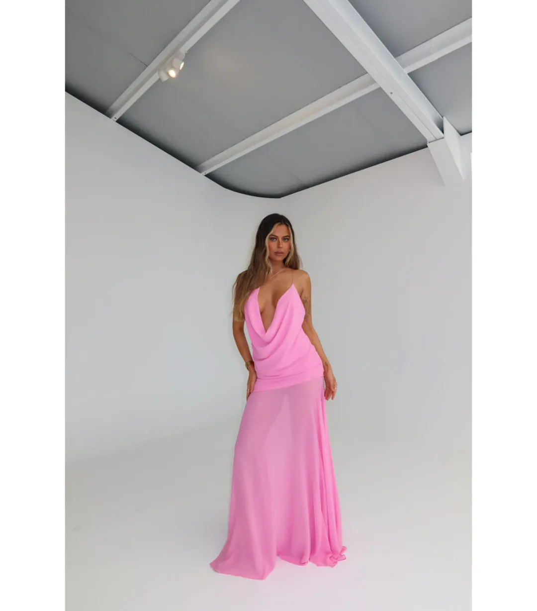 Natalie Rolt Dimity Maxi Gown Pink Size 1 / AU 8 for rent on The Volte - main image