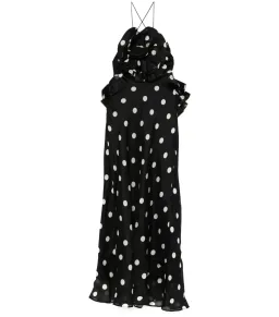 Zimmermann Crush Ruffle Halter Maxi Gown Polka Dot Size 2 / AU 12 for rent on The Volte - image 5