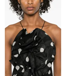 Zimmermann Crush Ruffle Halter Maxi Gown Polka Dot Size 2 / AU 12 for rent on The Volte - image 4