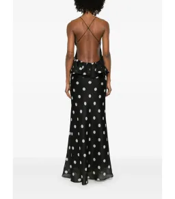 Zimmermann Crush Ruffle Halter Maxi Gown Polka Dot Size 2 / AU 12 for rent on The Volte - image 3