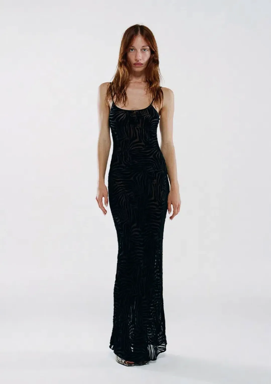 Realisation Amber Zebra Maxi Dress Black Size Small / AU 8 for rent on The Volte - main image