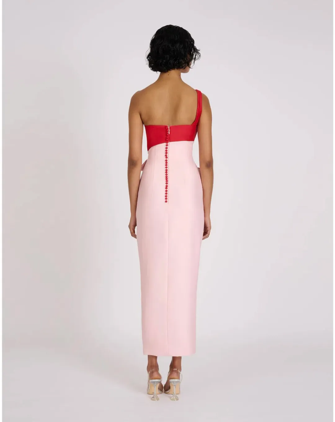 Eliya the Label Cartia Midi Dress Pink/Red Size M / AU 10 for rent on The Volte - main image