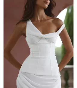 Natalie Rolt Cadence Gown Maxi Dress White Size AU 12 for rent on The Volte - image 2