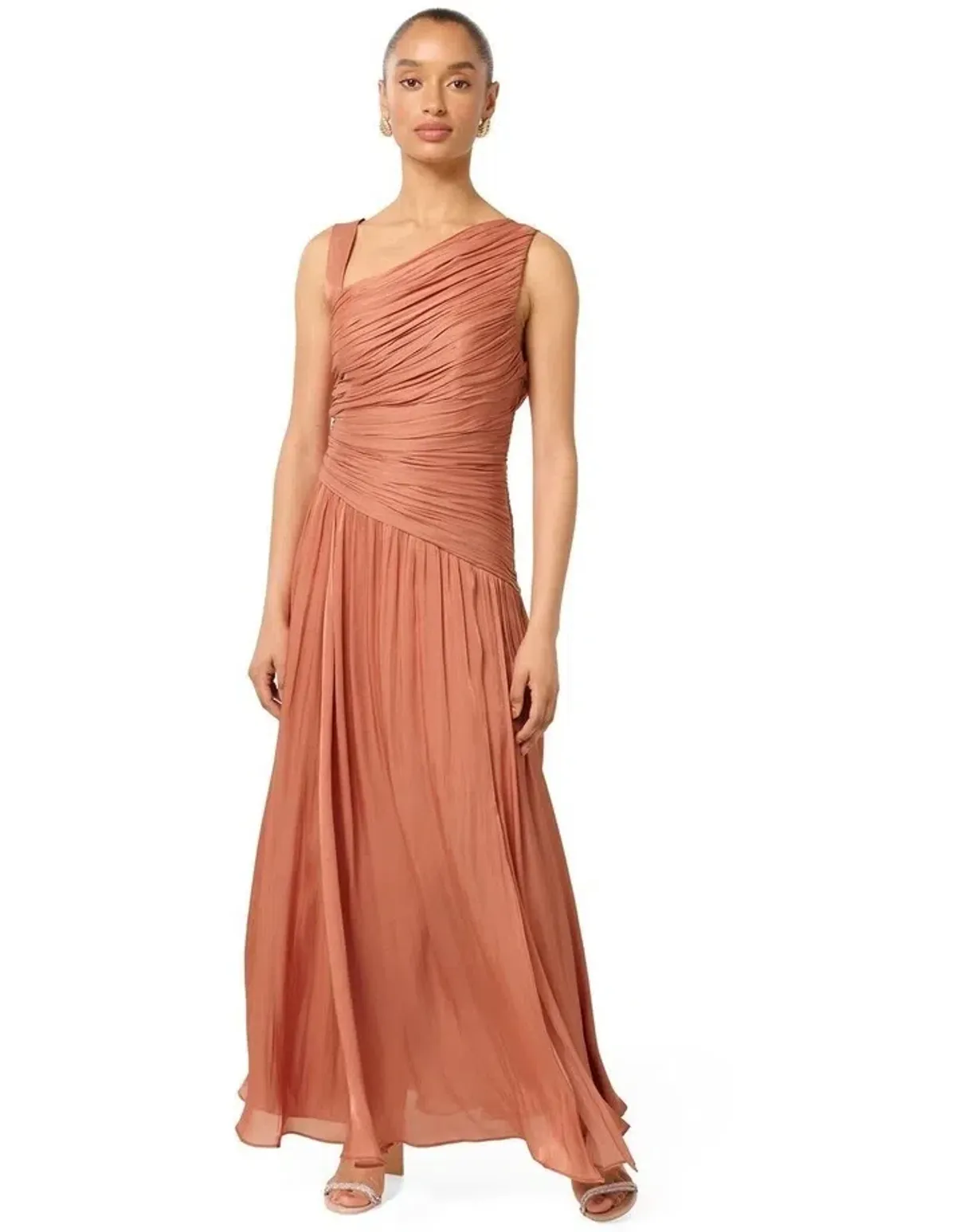Forever New Nya Petite Asymmetrical Maxi Dress Size 16 for rent on The Volte - main image