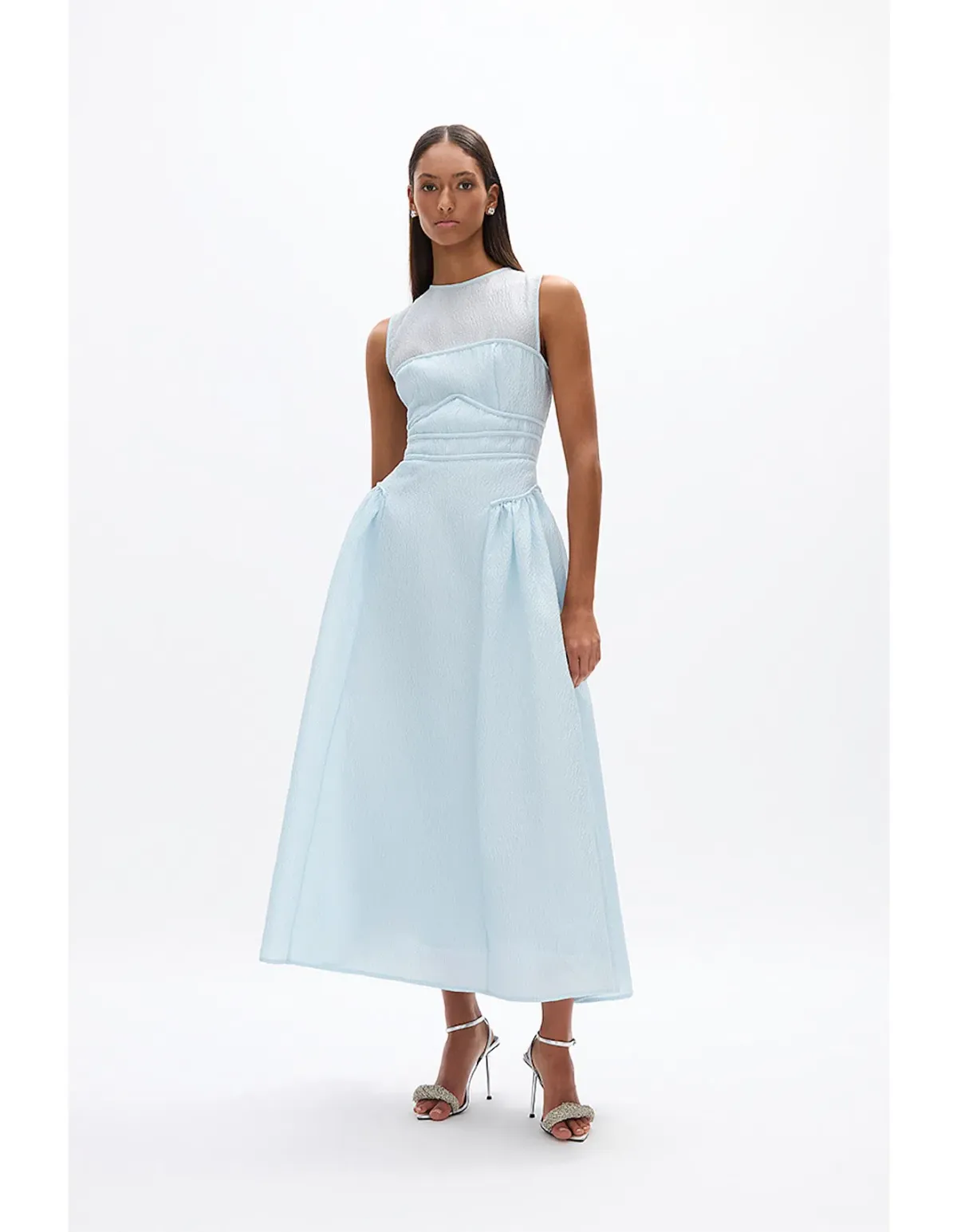 Rachel Gilbert Sophia Dress Sky Blue Size 10 for rent on The Volte - main image