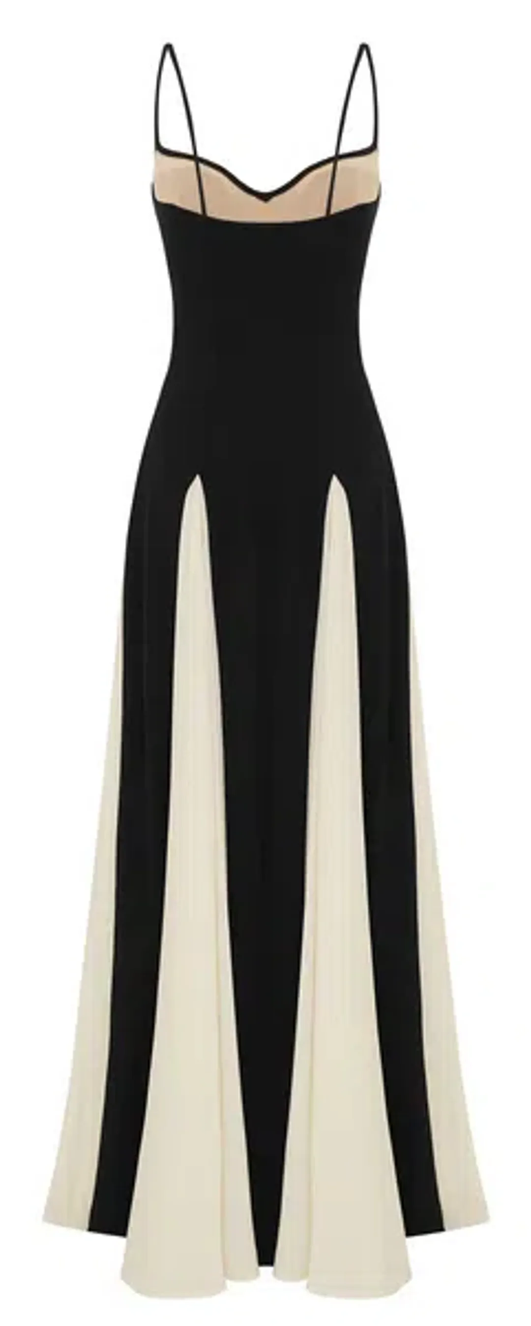 Arcina Ori Paloma Maxi Dress Black & Cream Size M/10 for rent on The Volte - main image