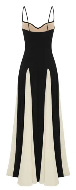 Arcina Ori Paloma Maxi Dress Black & Cream Size M/10 for rent on The Volte - image 5