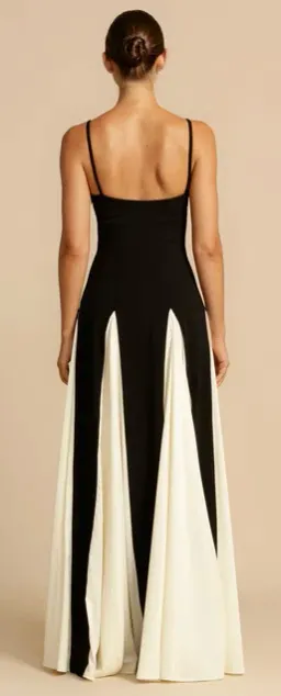 Arcina Ori Paloma Maxi Dress Black & Cream Size M/10 for rent on The Volte - image 3