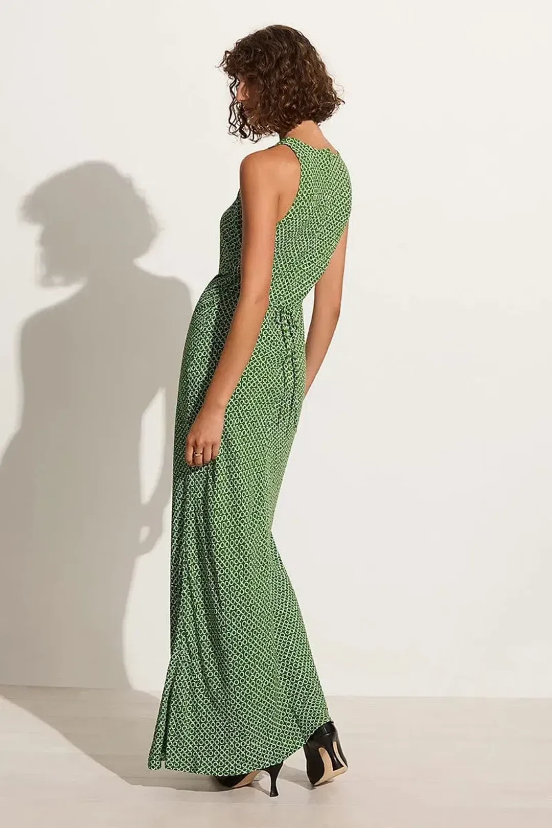 Faithfull the Brand Clementine Maxi Dress Green Size 8 for rent on The Volte - main image