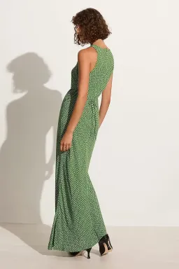 Faithfull the Brand Clementine Maxi Dress Green Size 8 for rent on The Volte - image 2