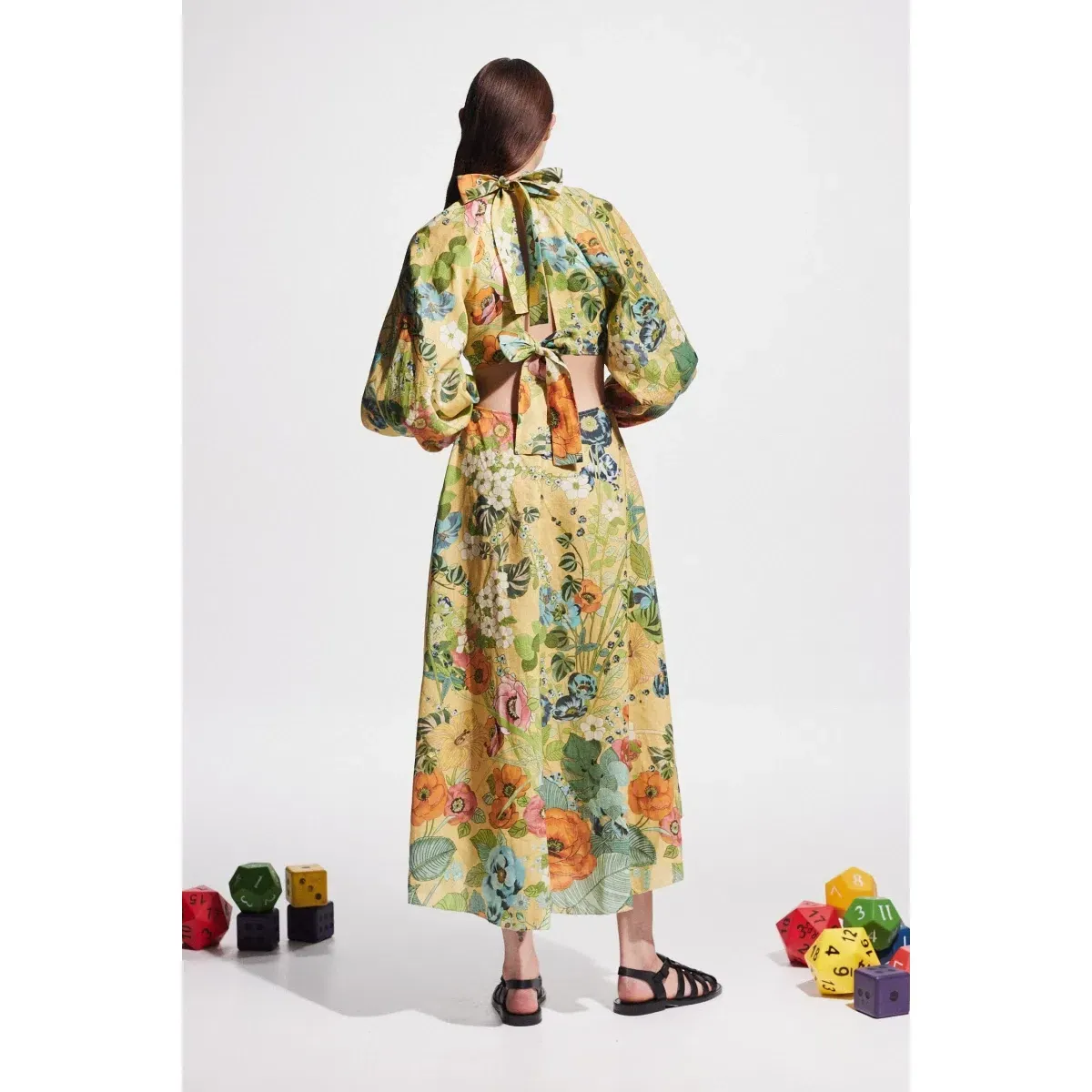 Alemais Cresida Cutout Midi Dress Multi Size 10 - Image 2