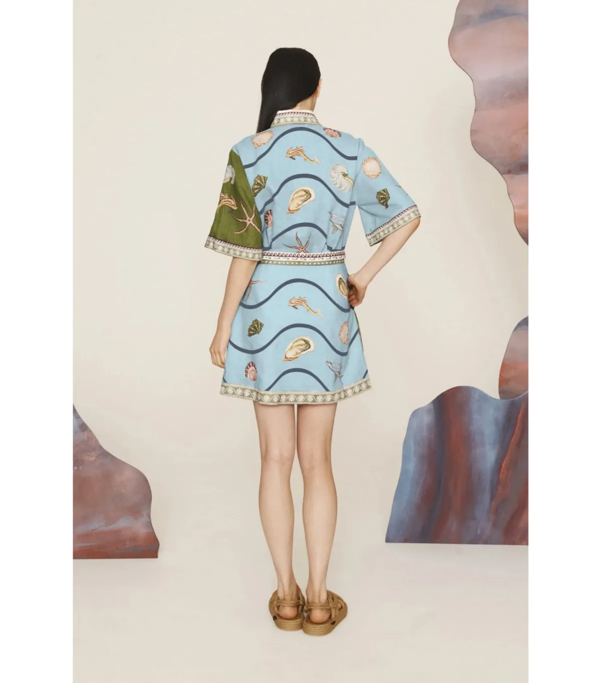 Alemais Bath House Mini Dress Multi Size AU 16 - Image 4