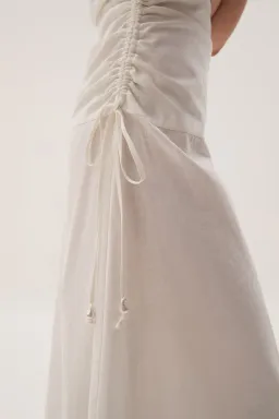 Aje White Daze One Shoulder Maxi Dress White Size AU 6 for rent on The Volte - image 6