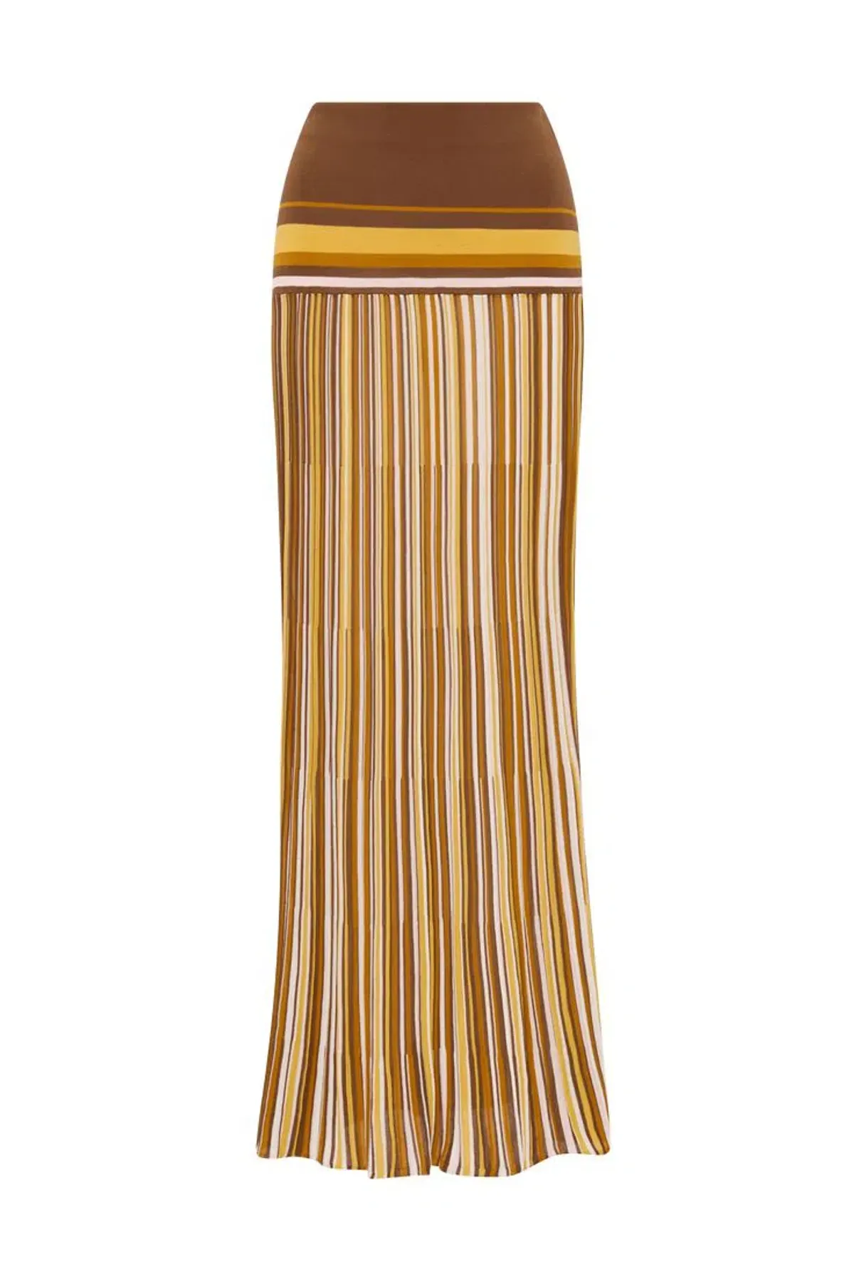 Faithfull Citara Strapless Top & Maxi Skirt Set in Cocoa Size 8 - Image 3