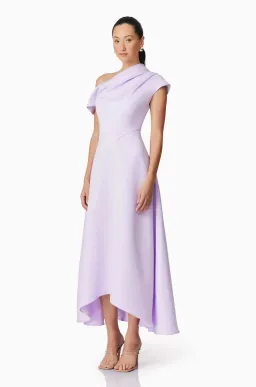 Elliatt Marissa One Shoulder Gown in Purple Size AU 8/S for rent on The Volte - image 3