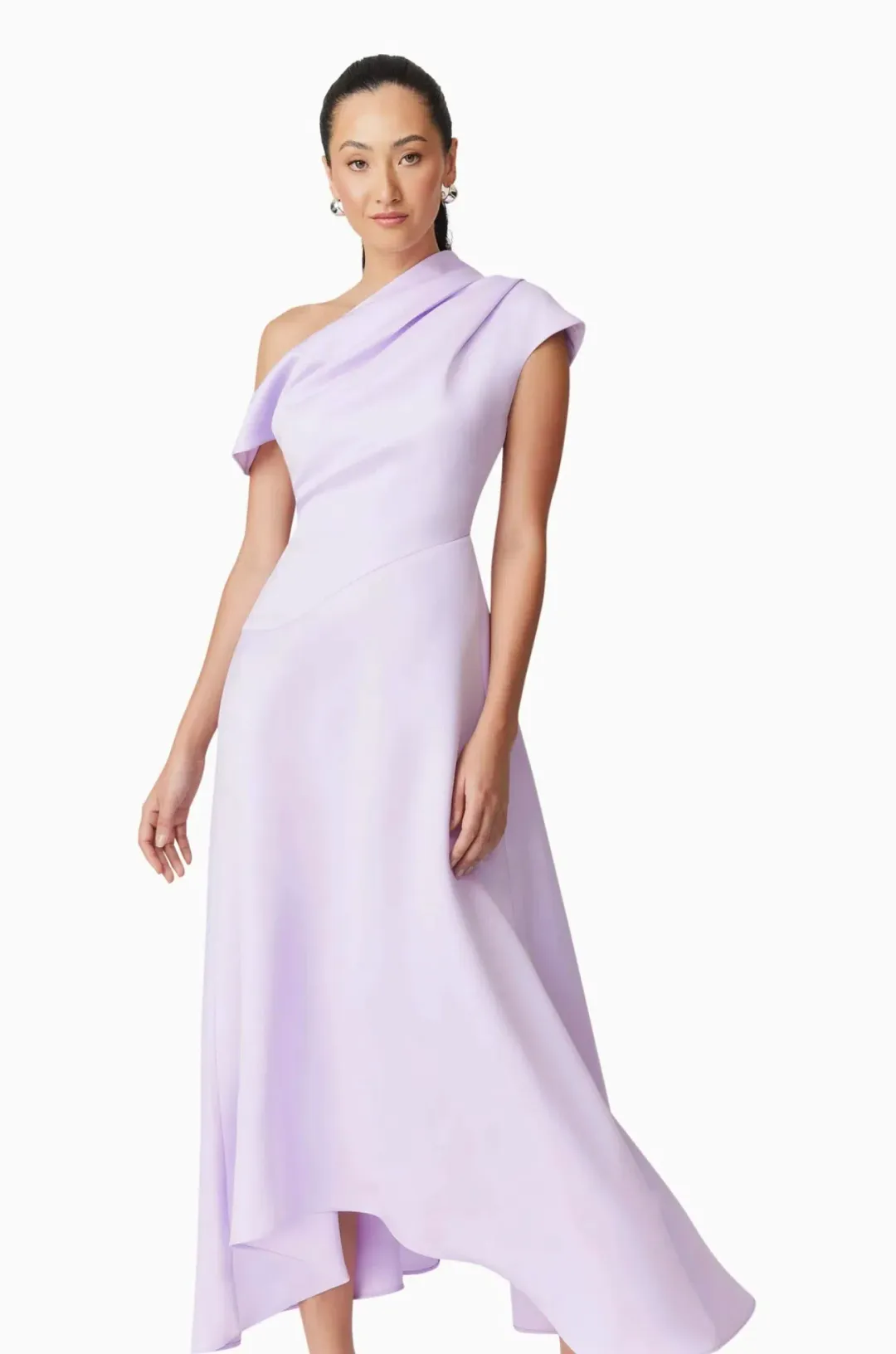 Elliatt Marissa One Shoulder Gown in Purple Size AU 8/S for rent on The Volte - main image