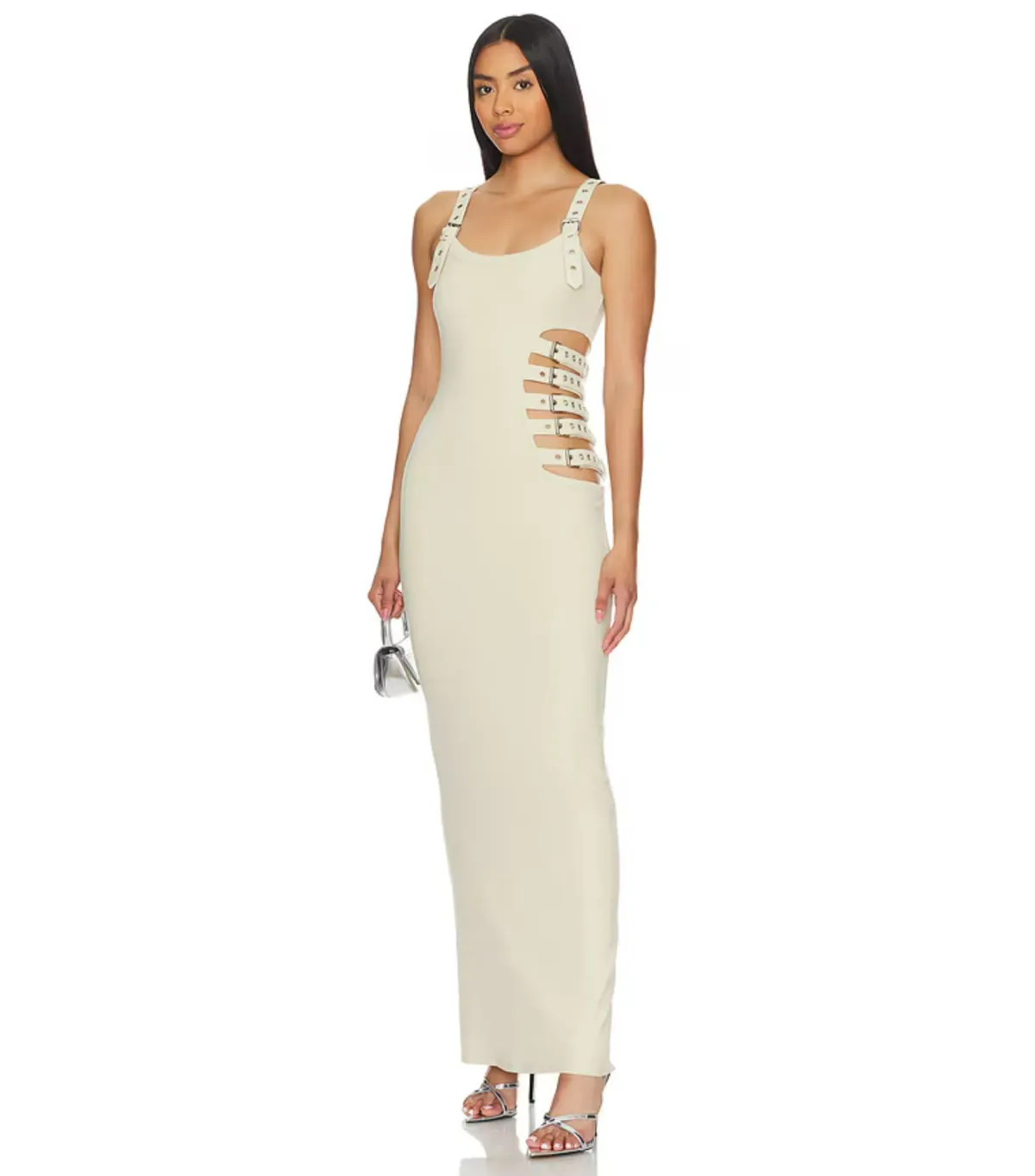 Hours Eve Maxi Dress Beige Size S / AU 8 - Image 1