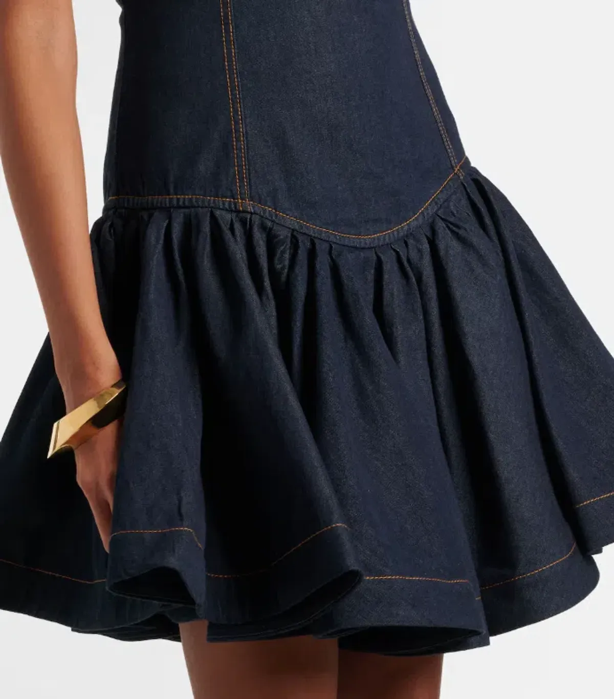 Zimmermann Crush denim minidress size 4/AU16 - Image 3