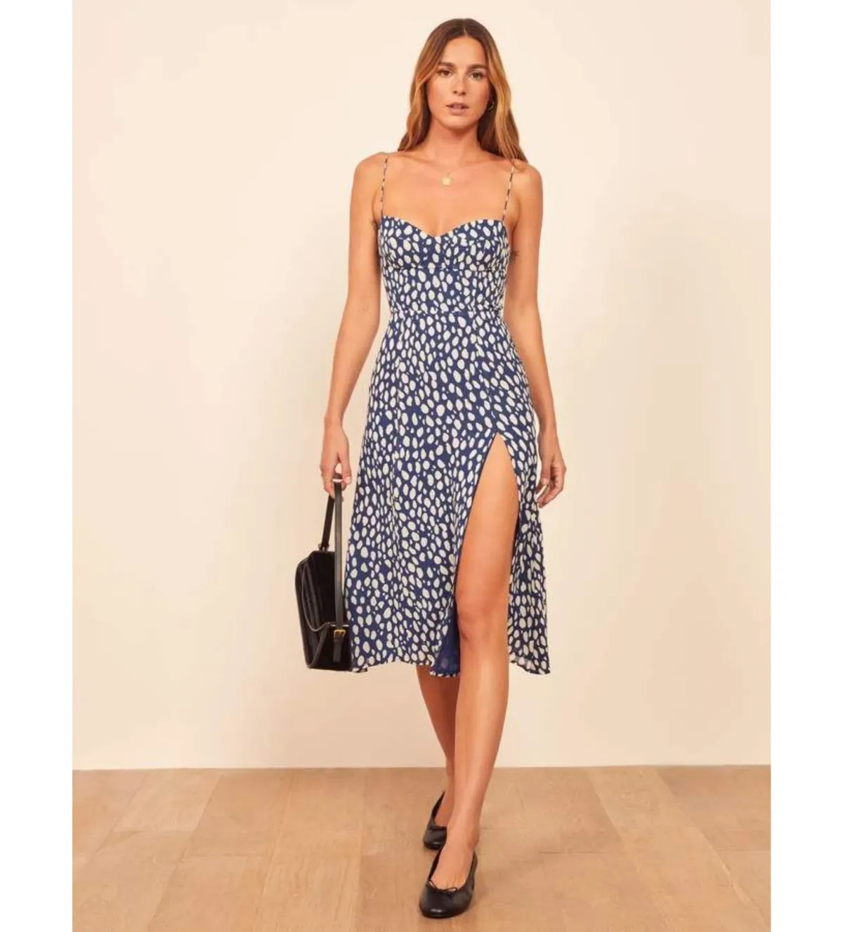 Reformation Juliette Midi Dress Size AU 8 for rent on The Volte - main image