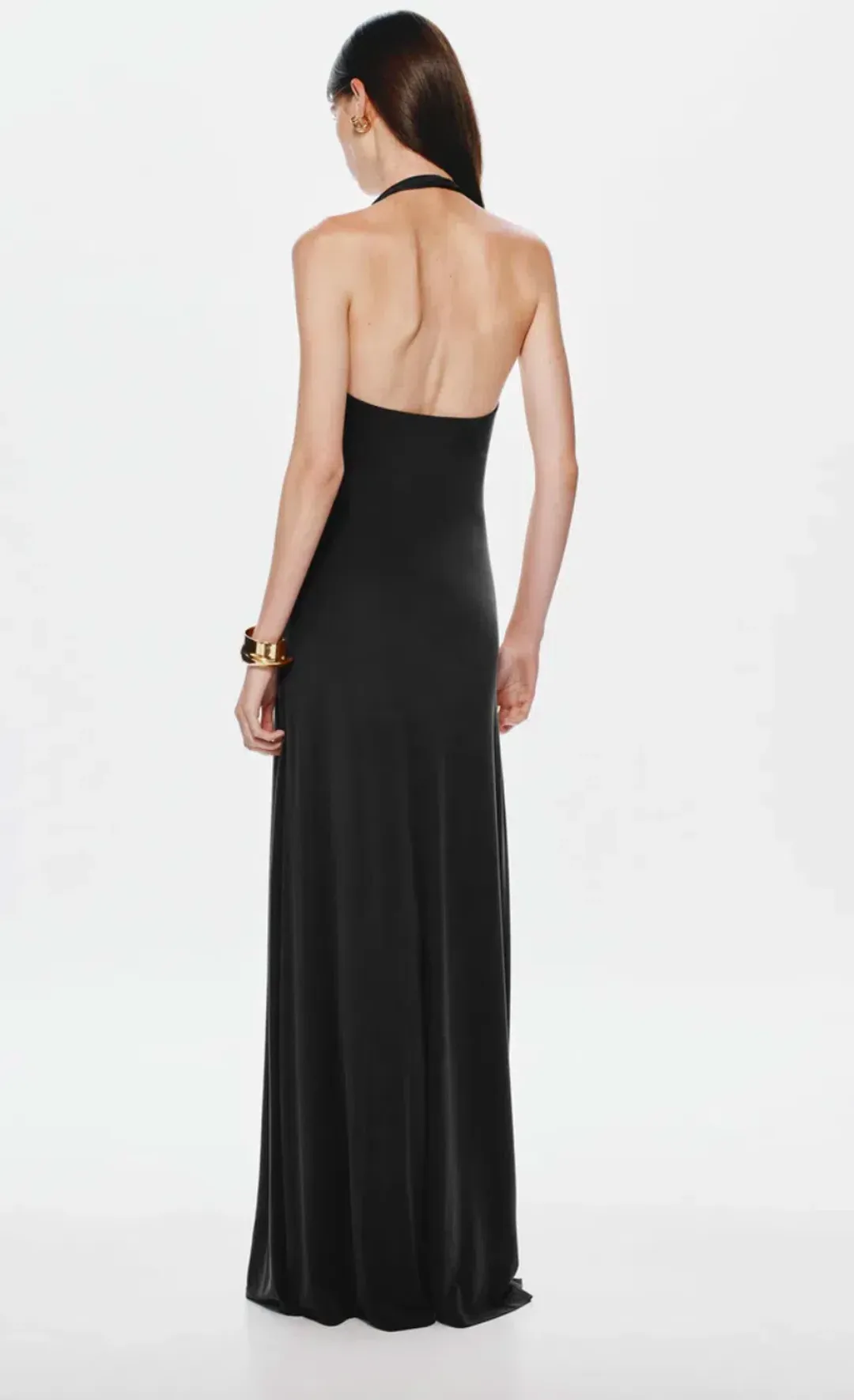 Misha JENNIFER CUPRO DRESS Black, size XS for rent on The Volte - main image