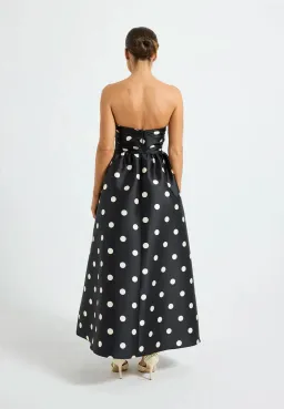 Pasduchas Dottie Strapless Midi Black/Cream Size 6 for rent on The Volte - image 2