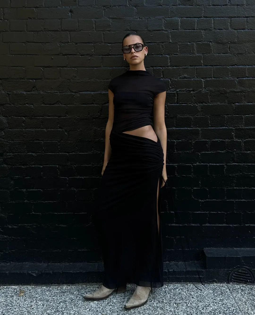 Benni Milo Mesh Maxi Dress Size 8 for rent on The Volte - main image