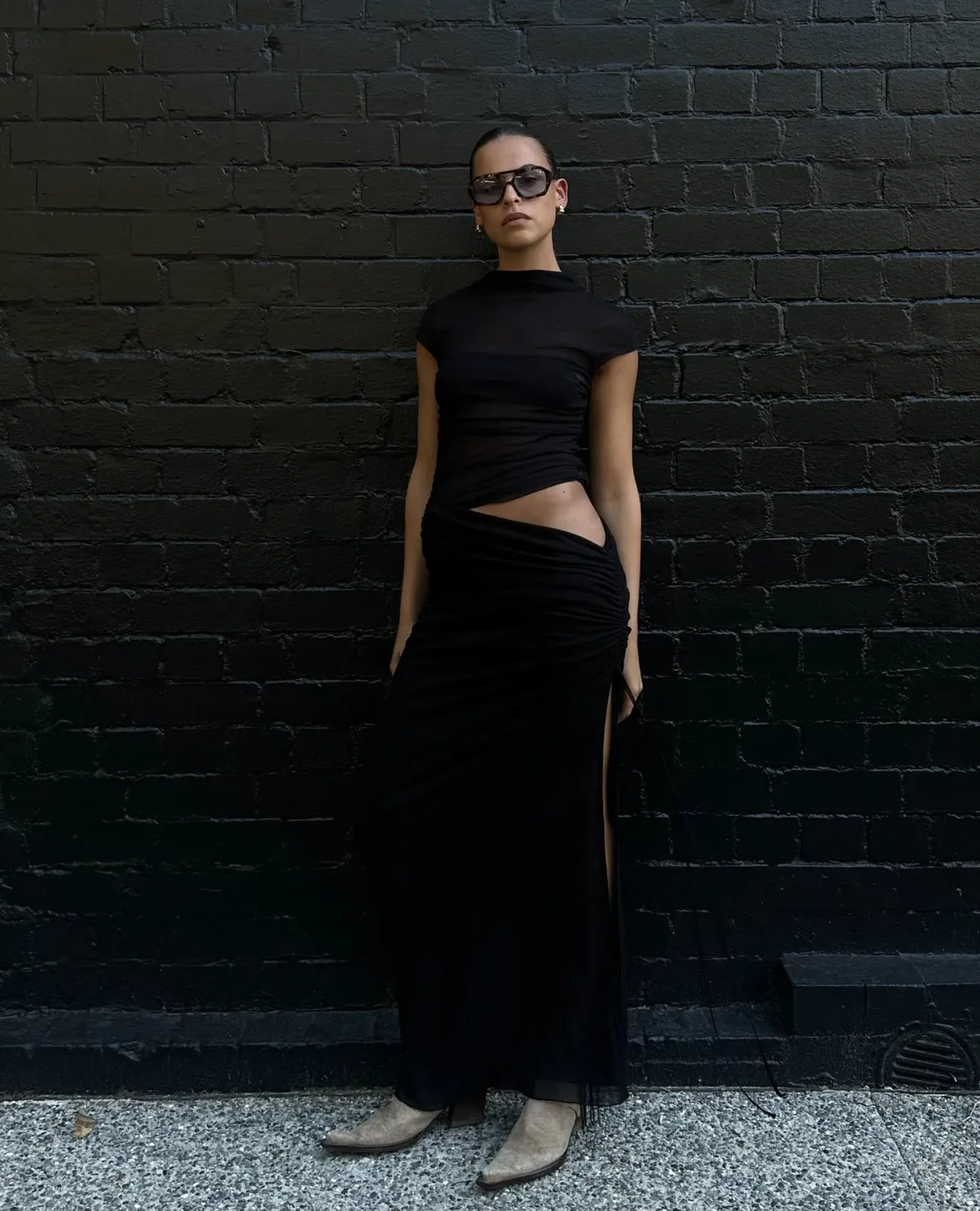 Benni Milo Mesh Maxi Dress Size 8 - Image 1