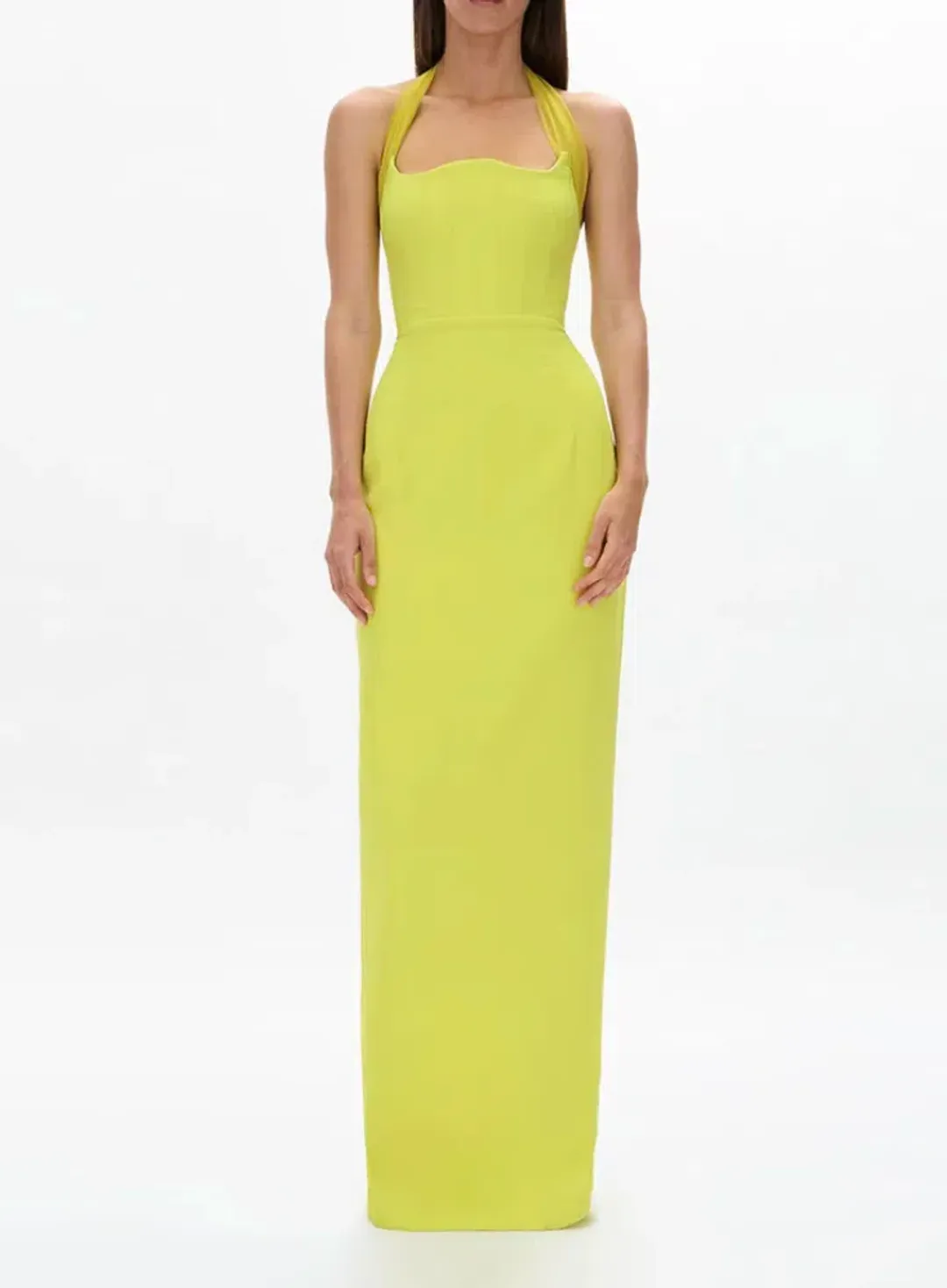 RACHEL GILBERT Maria Gown - Yellow Citrus AU 12 for rent on The Volte - main image