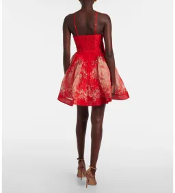 Zimmermann Rebellion Beaded Mini Dress in Red Size 1/ AU 10 for rent on The Volte - image 3
