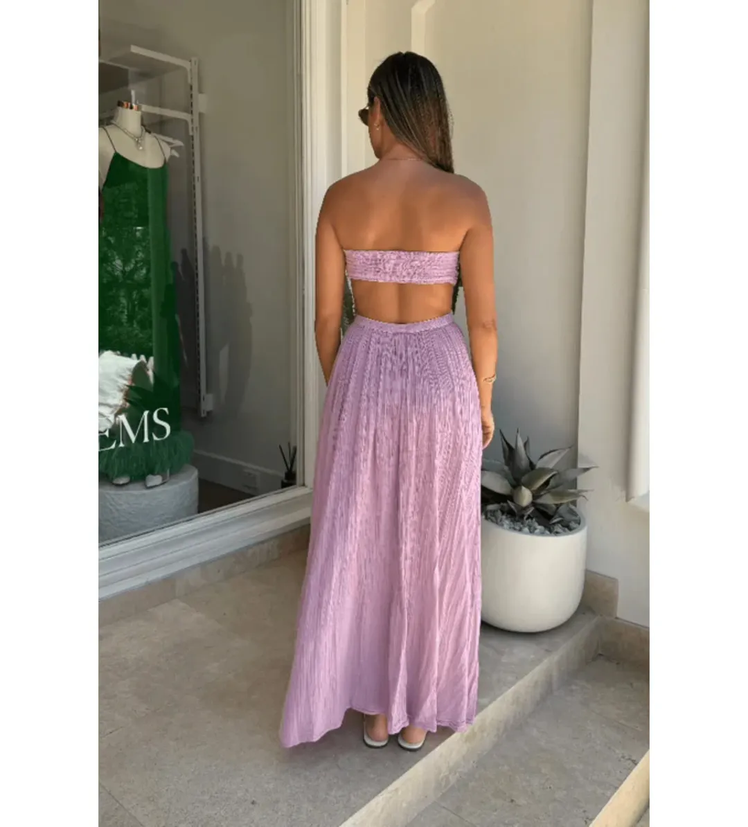 D'Artemide Chloe Maxi Dress in Lilac One Size for rent on The Volte - main image