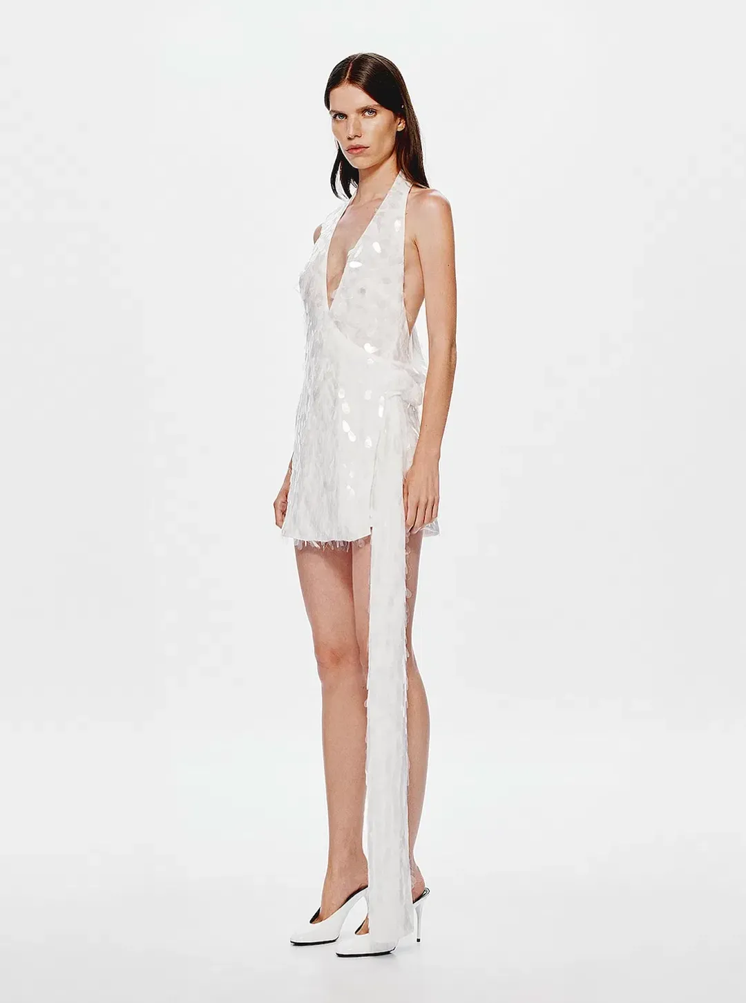 MISHA THE SAPPHIRE SEQUIN MINI DRESS. SIZE S / AU 8 for rent on The Volte - main image