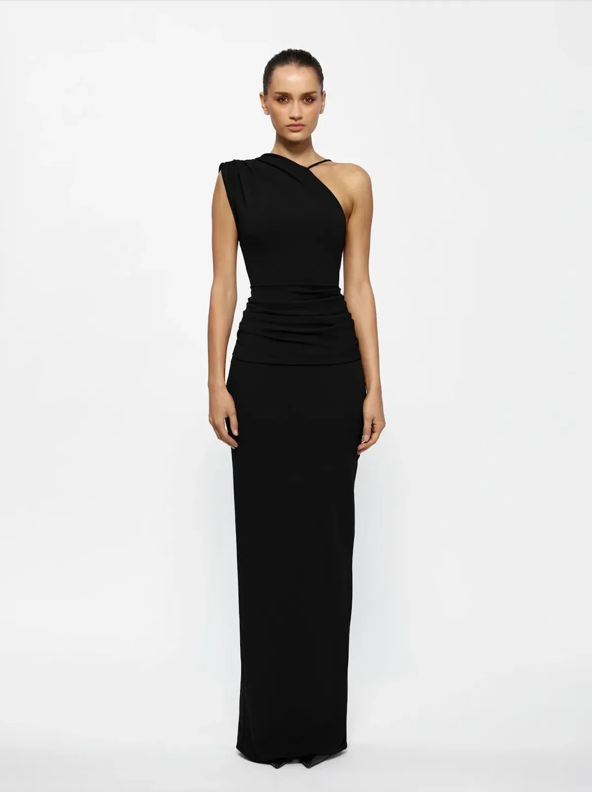 Effie Kats Greer Gown in Black Size XS/AU6 for rent on The Volte - main image
