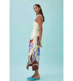 Alemais Luca Corset Midi Dress in Print Size AU10 for rent on The Volte - image 3