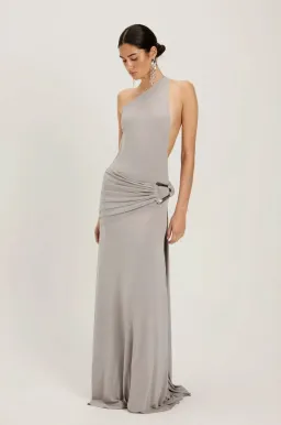 Ance Gria Gaia Gown Silver Grey - size XS for rent on The Volte - image 3