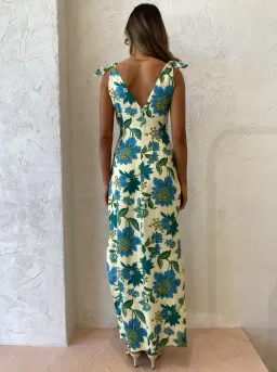 Sir The Label Alexandre Tie Midi Dress In Marguerite Print Size 0 / AU 6 for rent on The Volte - image 3