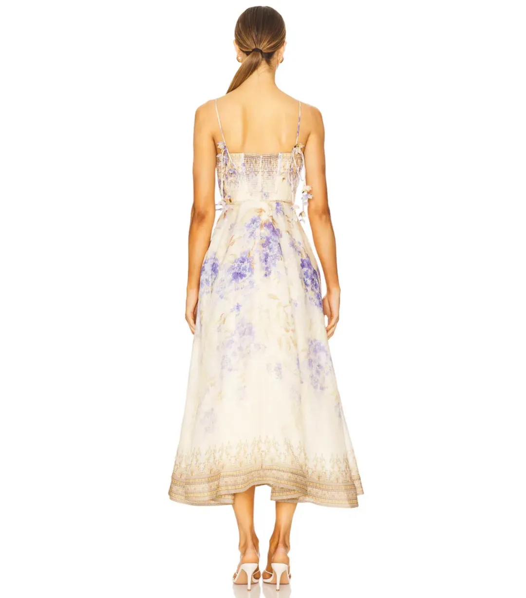 Zimmermann Dawning Picnic Dress Lilac Floral Size 3 / AU 14 for rent on The Volte - main image