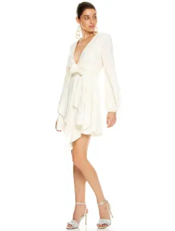 Talulah Sway With Me Long Sleeve Mini Dress White Size S for rent on The Volte - image 2