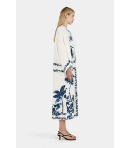 Hansen And Gretel Kiera Kaftan Midi Dress Hawaii Blue Size AU 10 for rent on The Volte - image 4