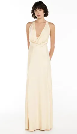 Manning Cartell Charmed Cowl Slip Dress Champagne size 8 for rent on The Volte - image 1
