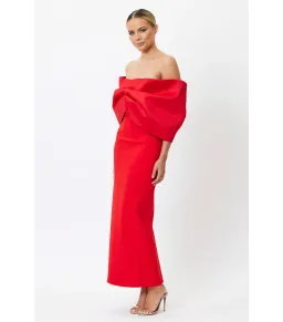 Bianca & Bridgett Natalia Midi Dress Red Size AU 10 for rent on The Volte - image 2
