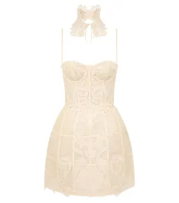 Zimmermann Rebellion Filigree Mini Dress Cream 1 / AU 10 for rent on The Volte - image 1