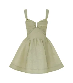 Zimmermann Rebellion Drape Mini Dress Palm Size 0 / AU 8 for rent on The Volte - image 1