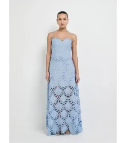 Sheike Ella Lace Maxi Dress Blue Size AU 18 for rent on The Volte - image 1